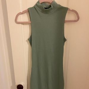Sage green bodycon dress